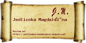 Jedlicska Magdaléna névjegykártya